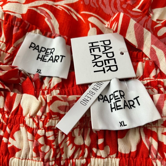 Paper Heart 2 Piece Summer Vibe Maxi Skirt Set.  Xl = 16  Linen Blend - Picture 9 of 9